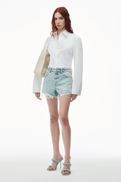 Alexander Wang BITE LOGO SHORT IN PEBBLE BLEACH outlook