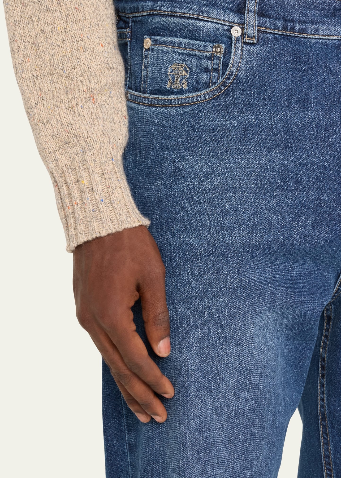 Men's Iconic Denim Slim-Fit Jeans - 5