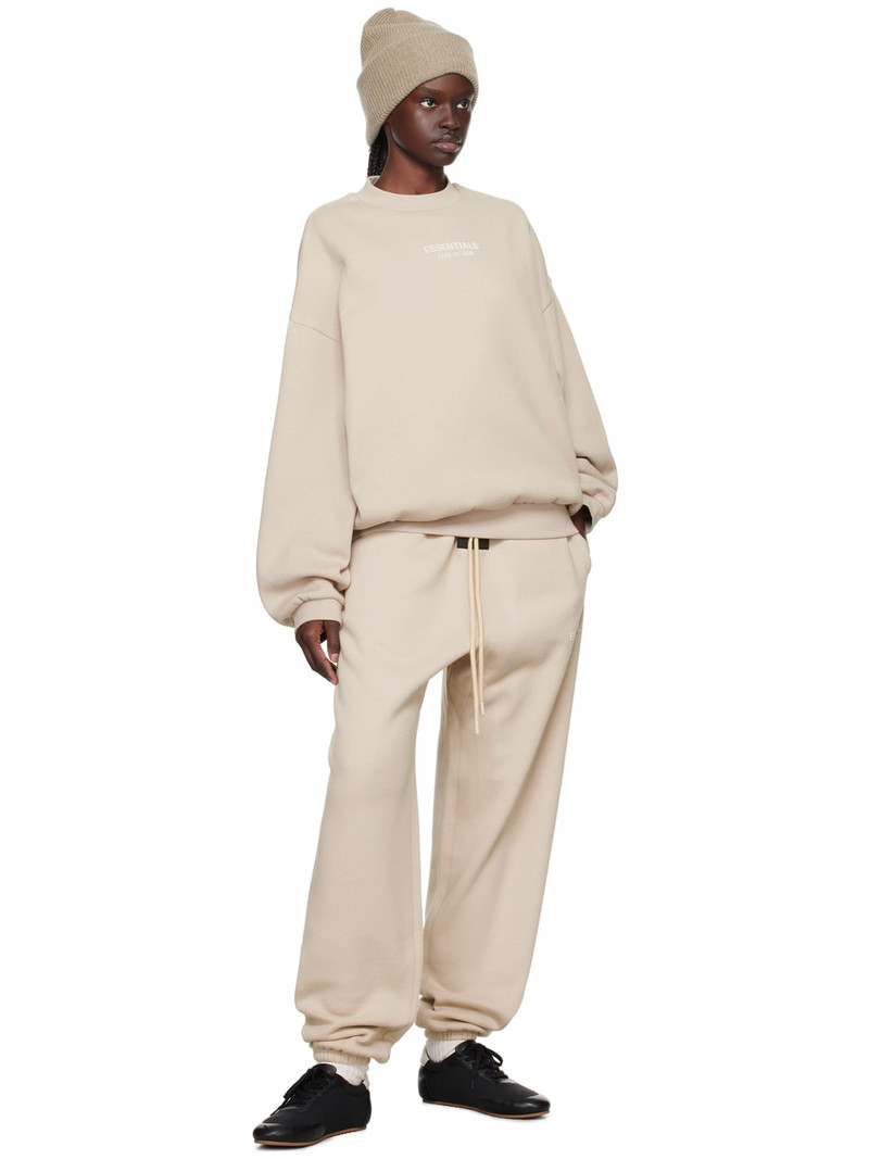 ESSENTIALS Taupe Crewneck Sweatshirt outlook