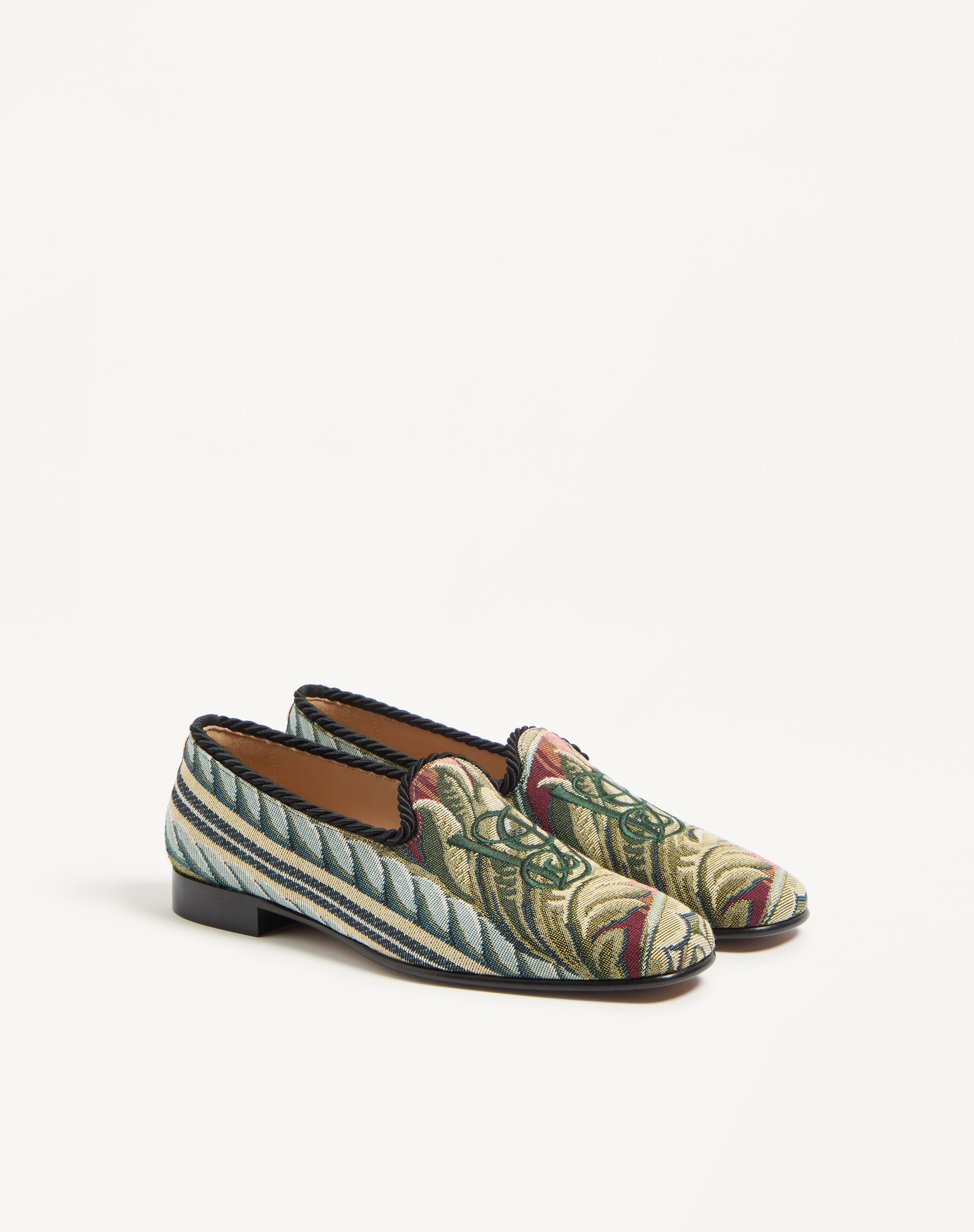 LES ALCÔVETTES MOCCASIN IN GOBELIN FABRIC - 3