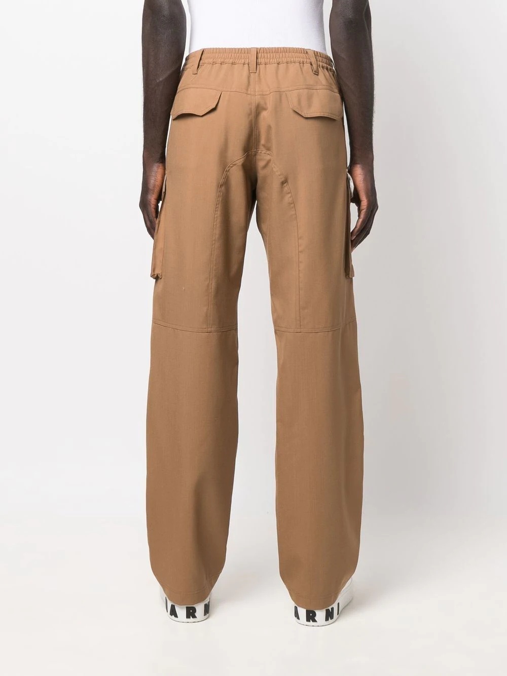 mid-rise straight-leg trousers - 4