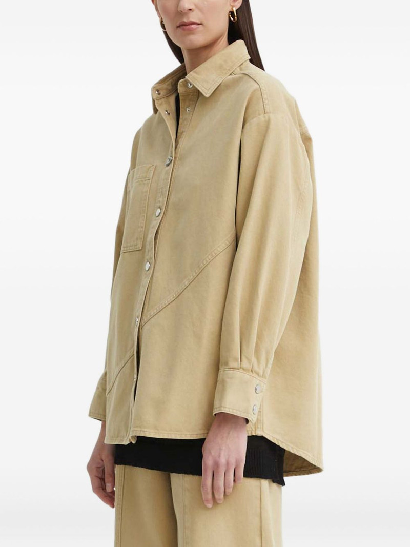 button-fastening patch-pocket shirt jacket 1