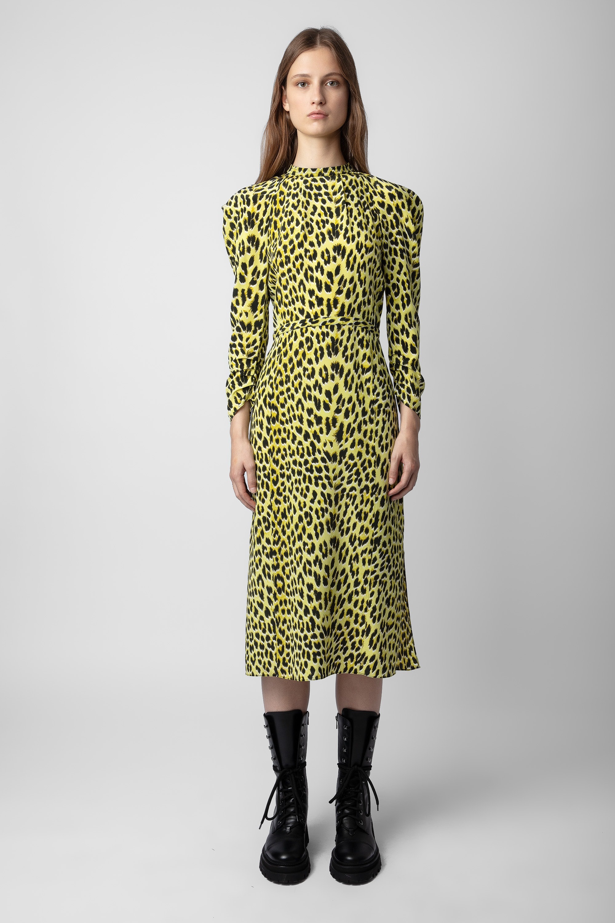 Racyl Leopard Silk Dress - 2
