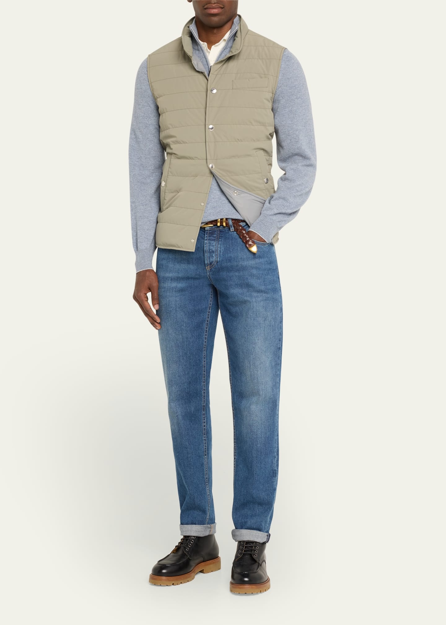 Men's Nylon Snap-Front Vest - 2