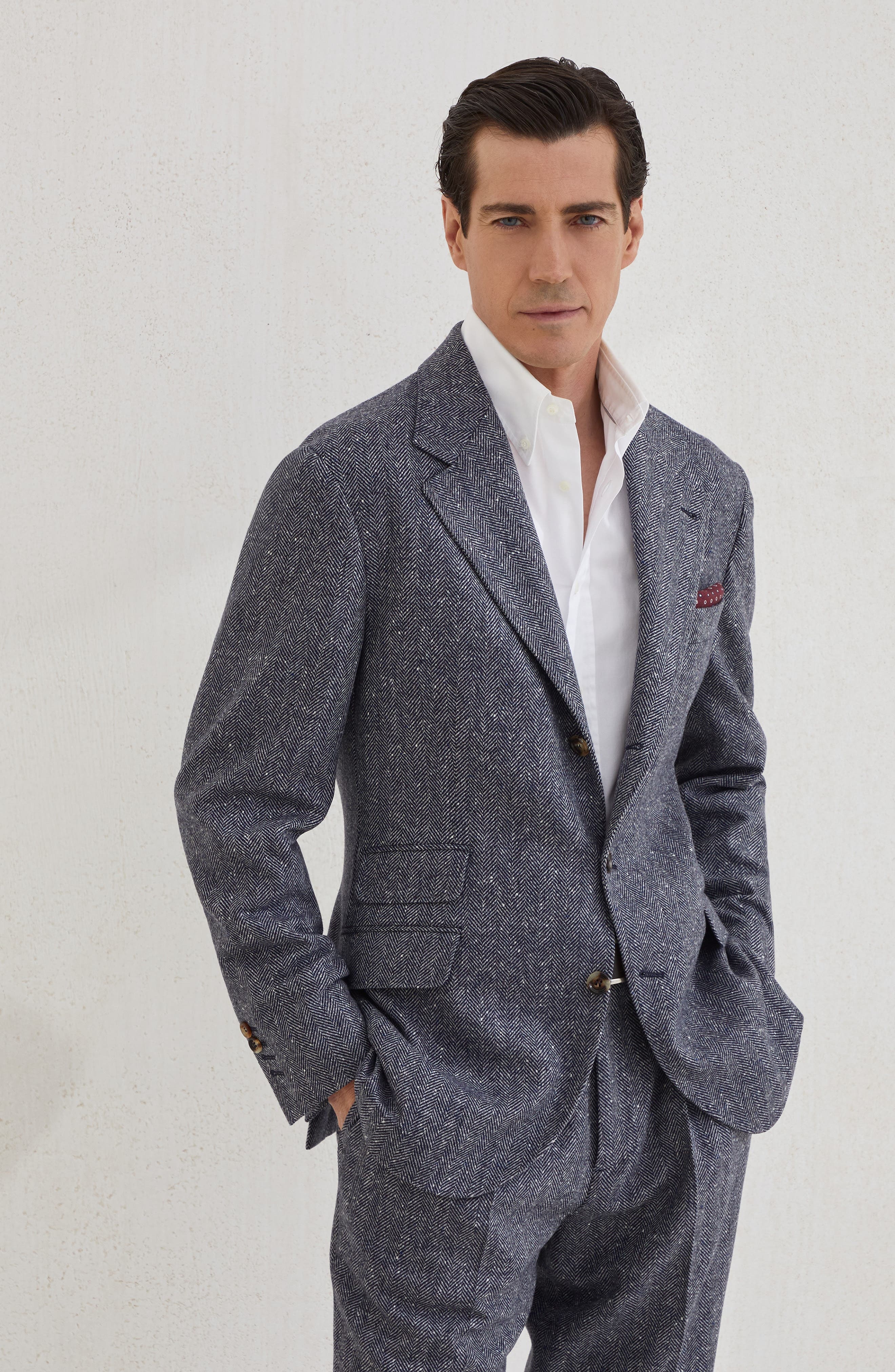 Brunello Cucinelli Deconstructed Cavallo blazer in Navy Blue at Nordstrom - 2