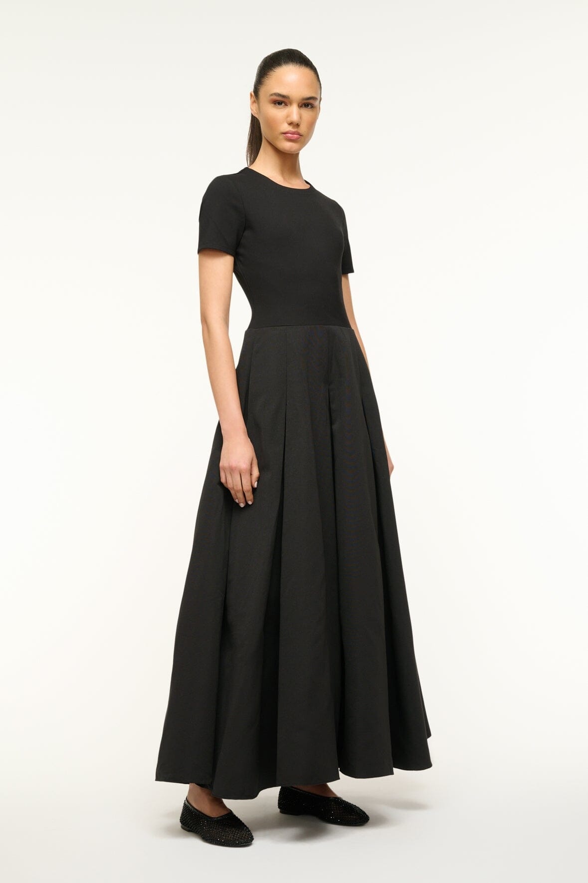 STAUD HOPPER DRESS BLACK - 4