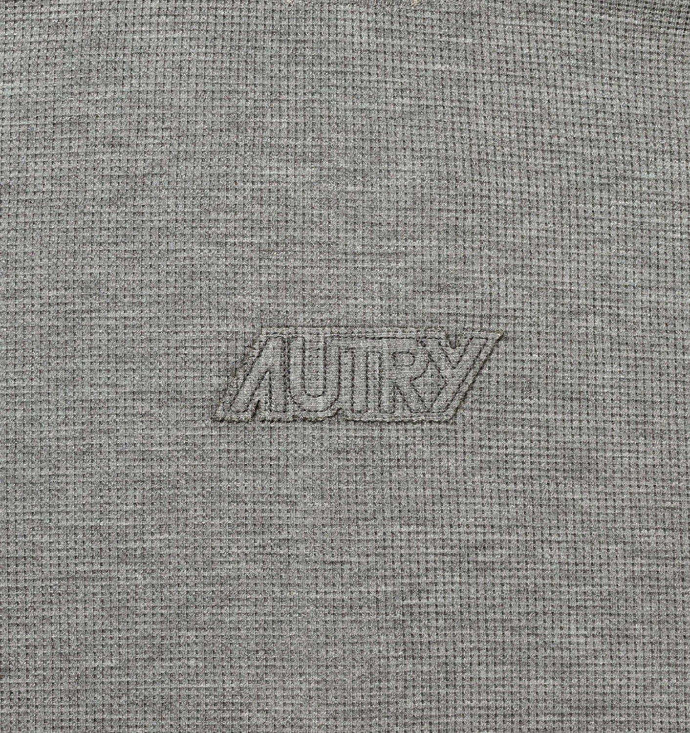 UNISEX TONAL LOGO WAFFLE LONG-SLEEVE POLO - 6