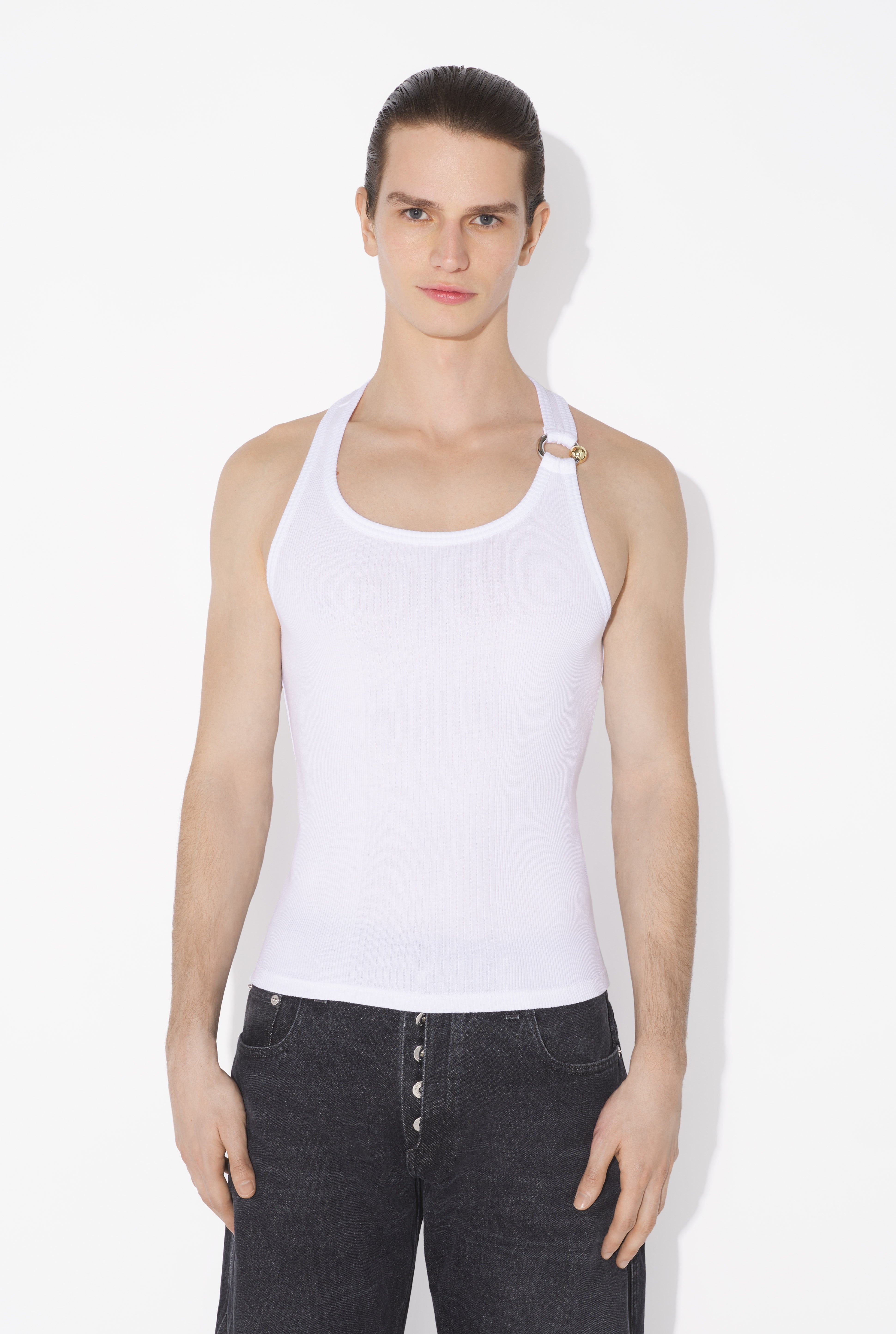 THE WHITE PIERCING TANK TOP - 7