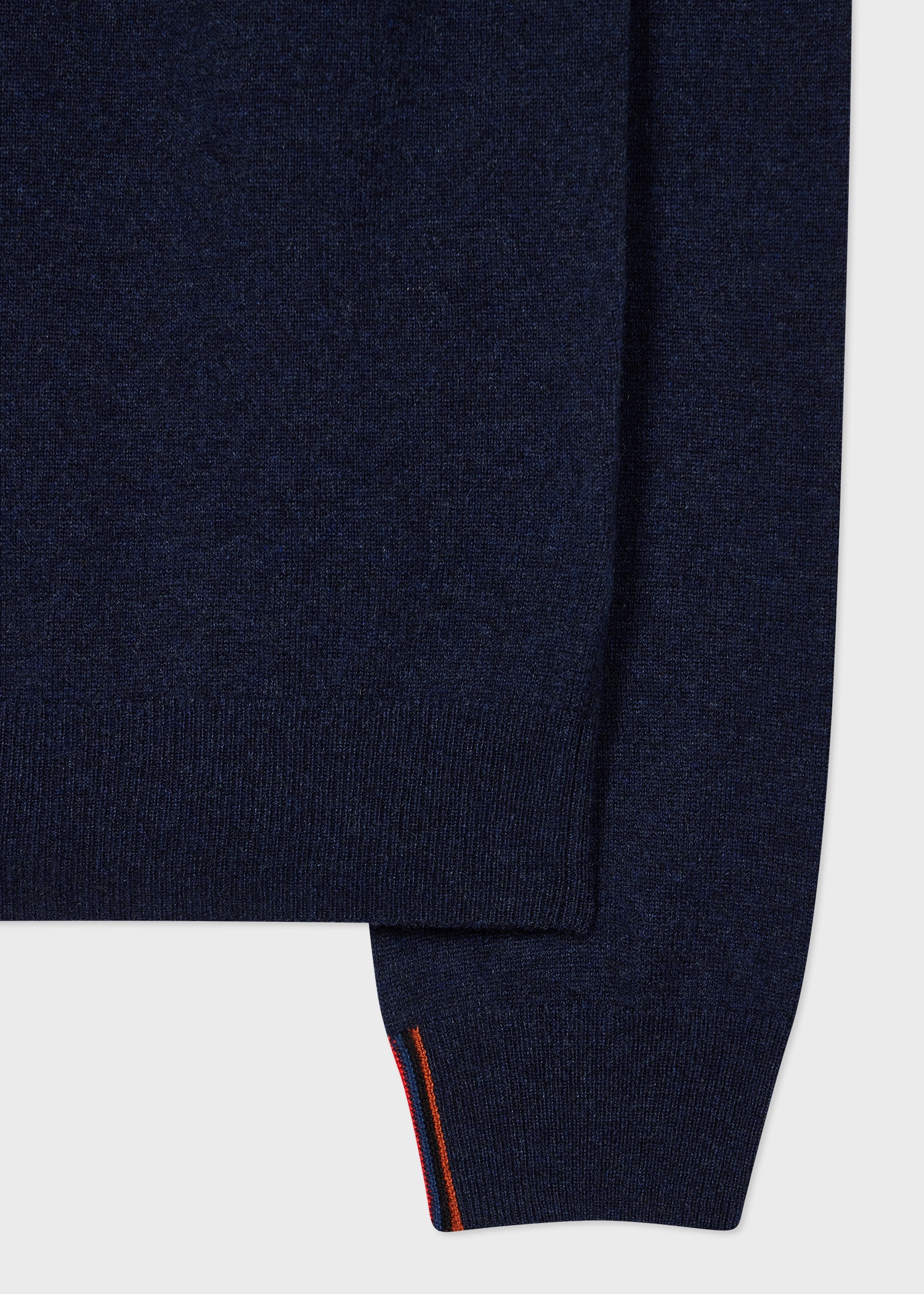 Navy Cashmere Roll Neck Sweater - 2