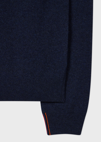 Paul Smith Navy Cashmere Roll Neck Sweater outlook