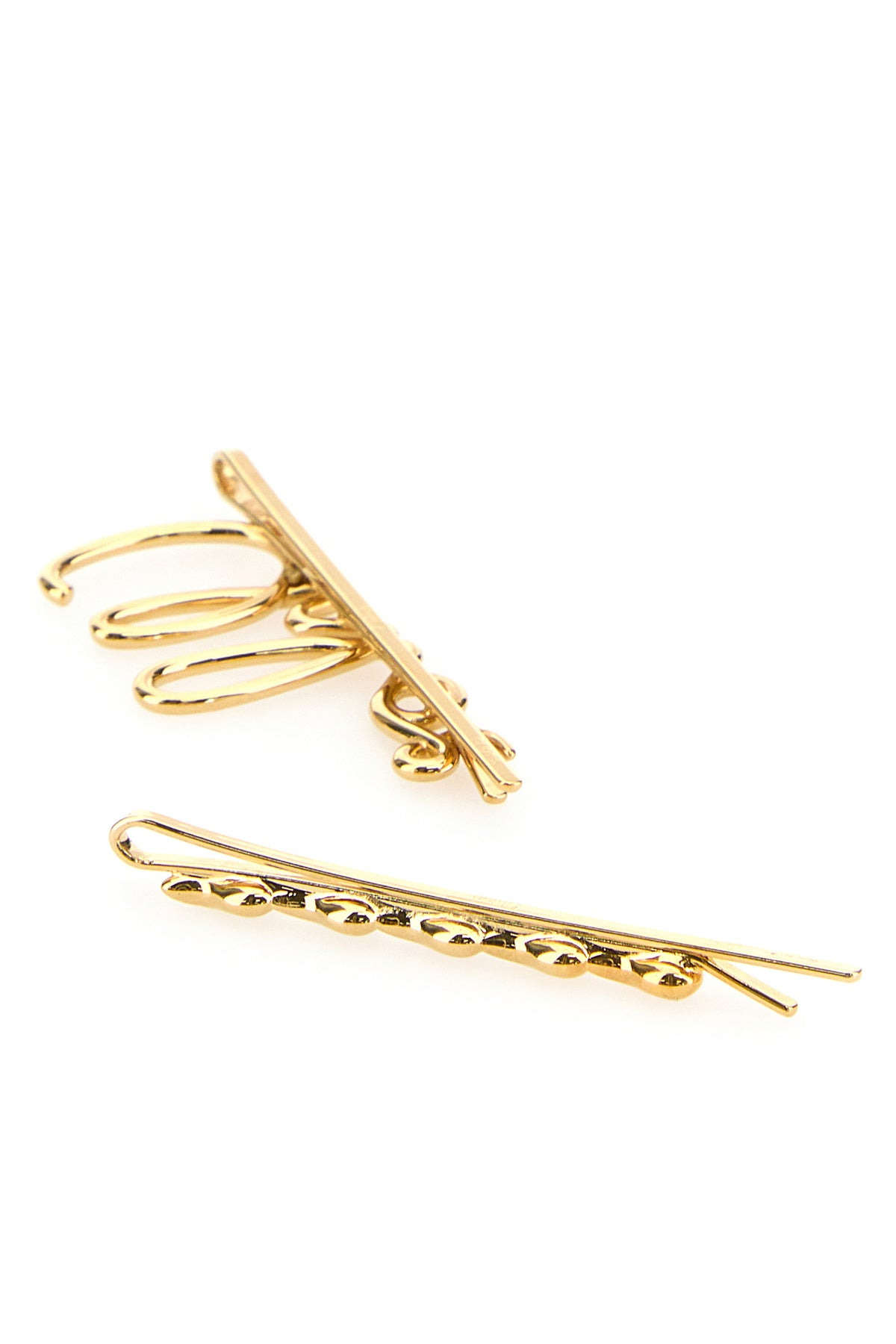Gold metal Chloé Iconic hair clips - 3
