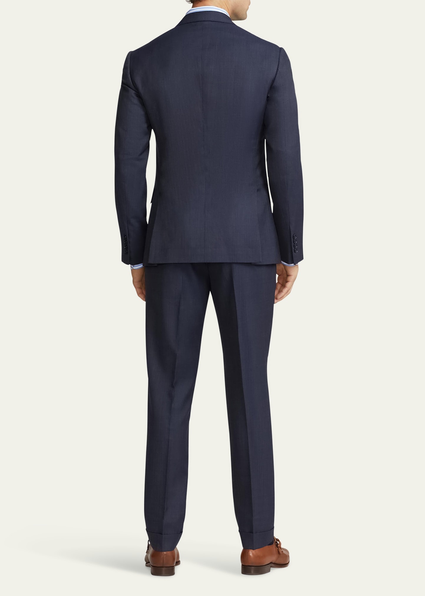 Men's Kent Hand-Tailored Wool Cashmere Nailhead Suit - 3