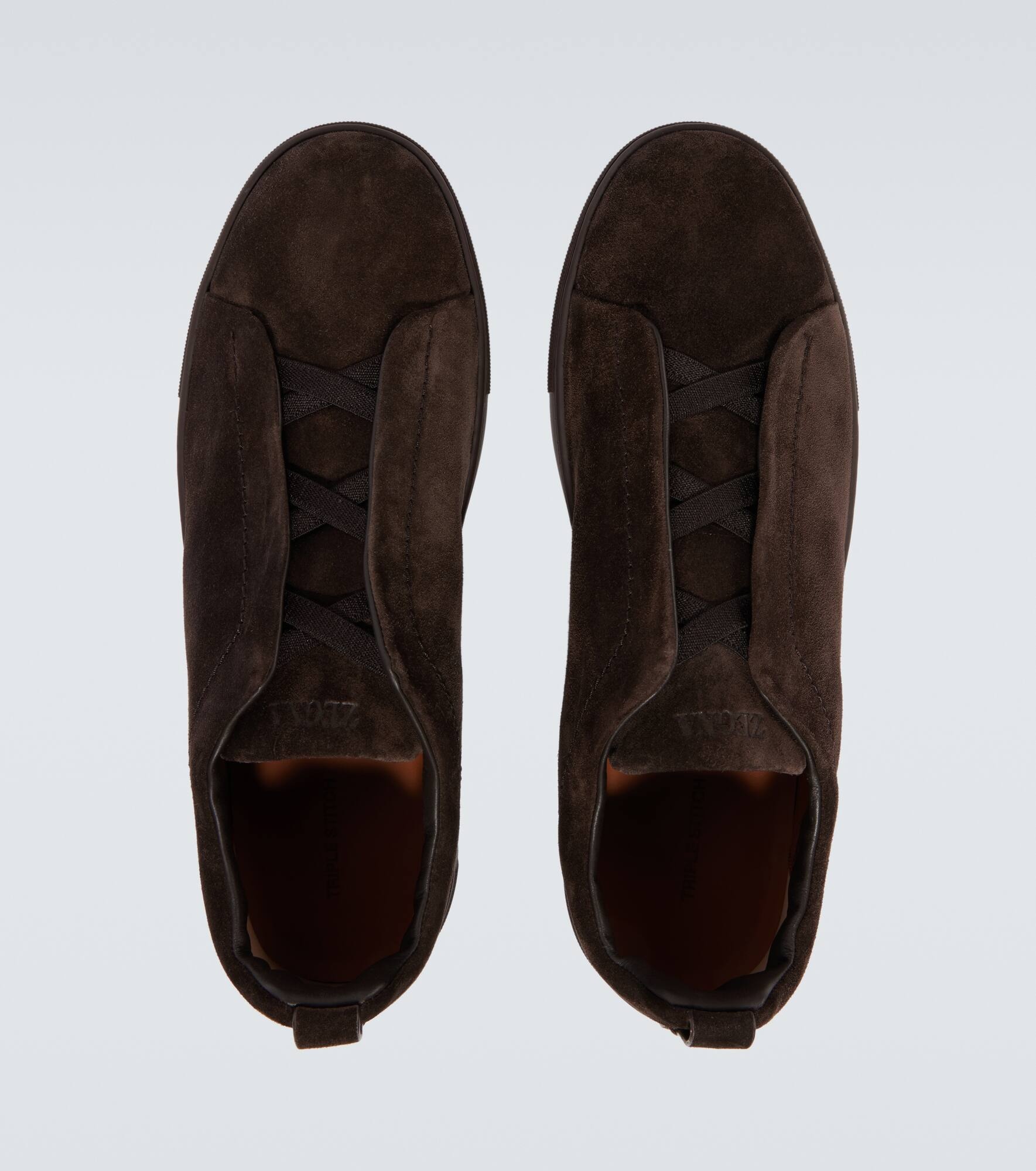 Triple Stitch suede sneakers - 4
