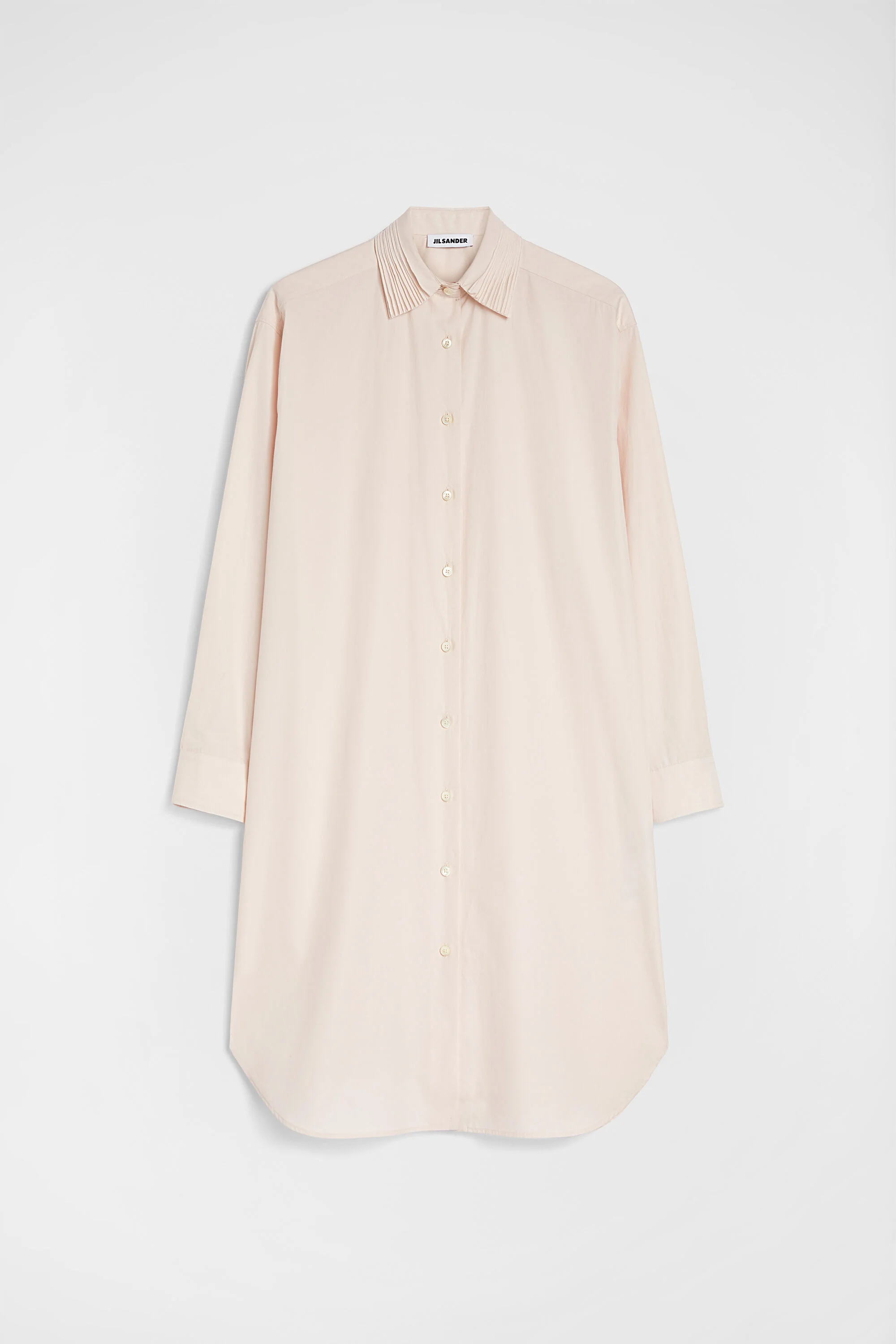 Lightweight Cotton Poplin Shirt Dress - 1