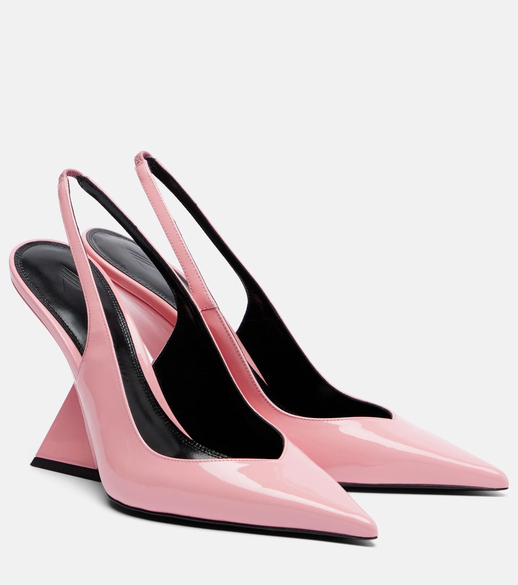 Leather slingback wedges - 1