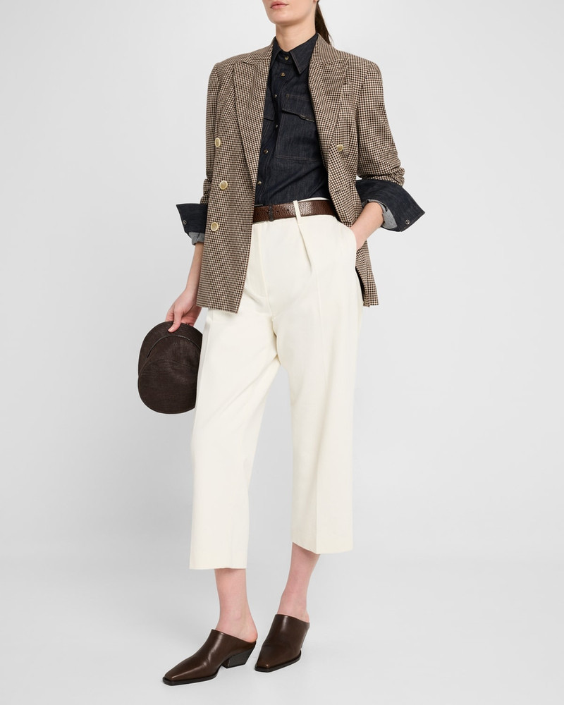 Brunello Cucinelli Double-Breasted Check Blazer outlook
