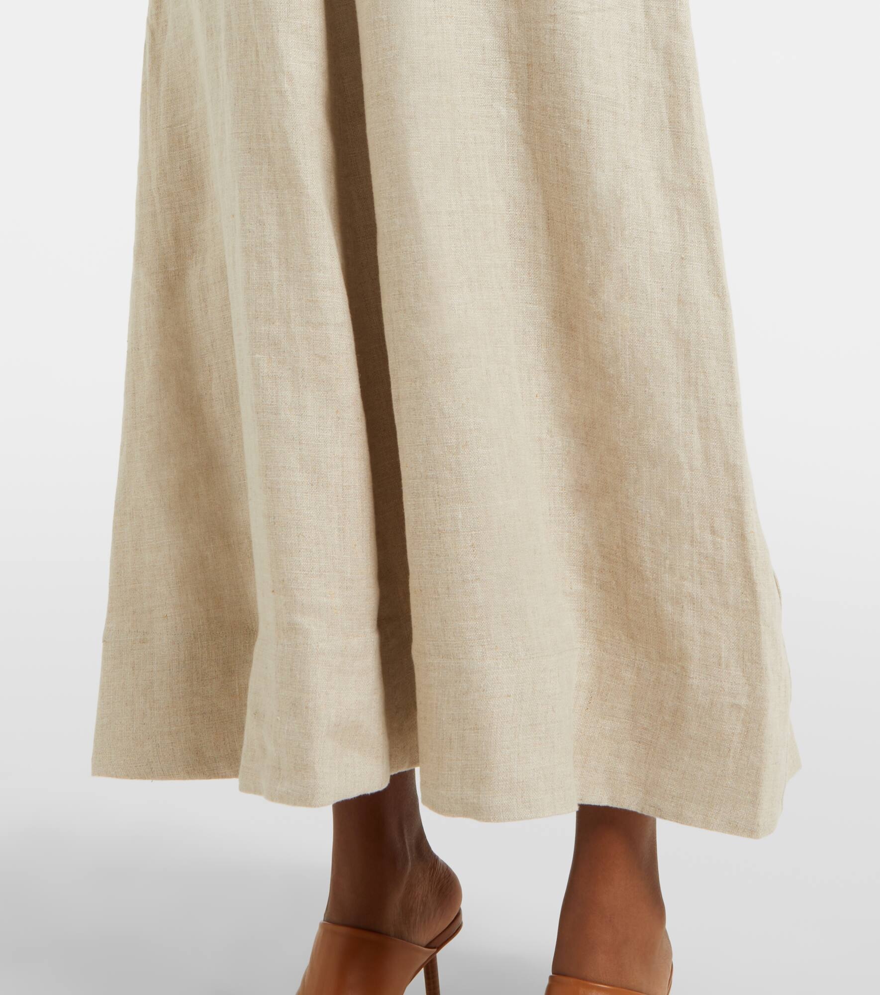 Marteret linen maxi dress - 6