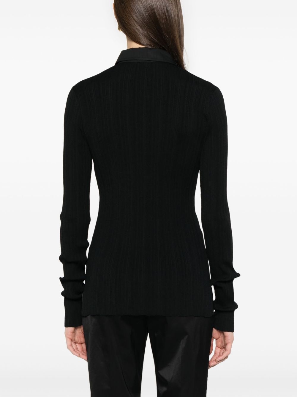 knitted polo top - 4