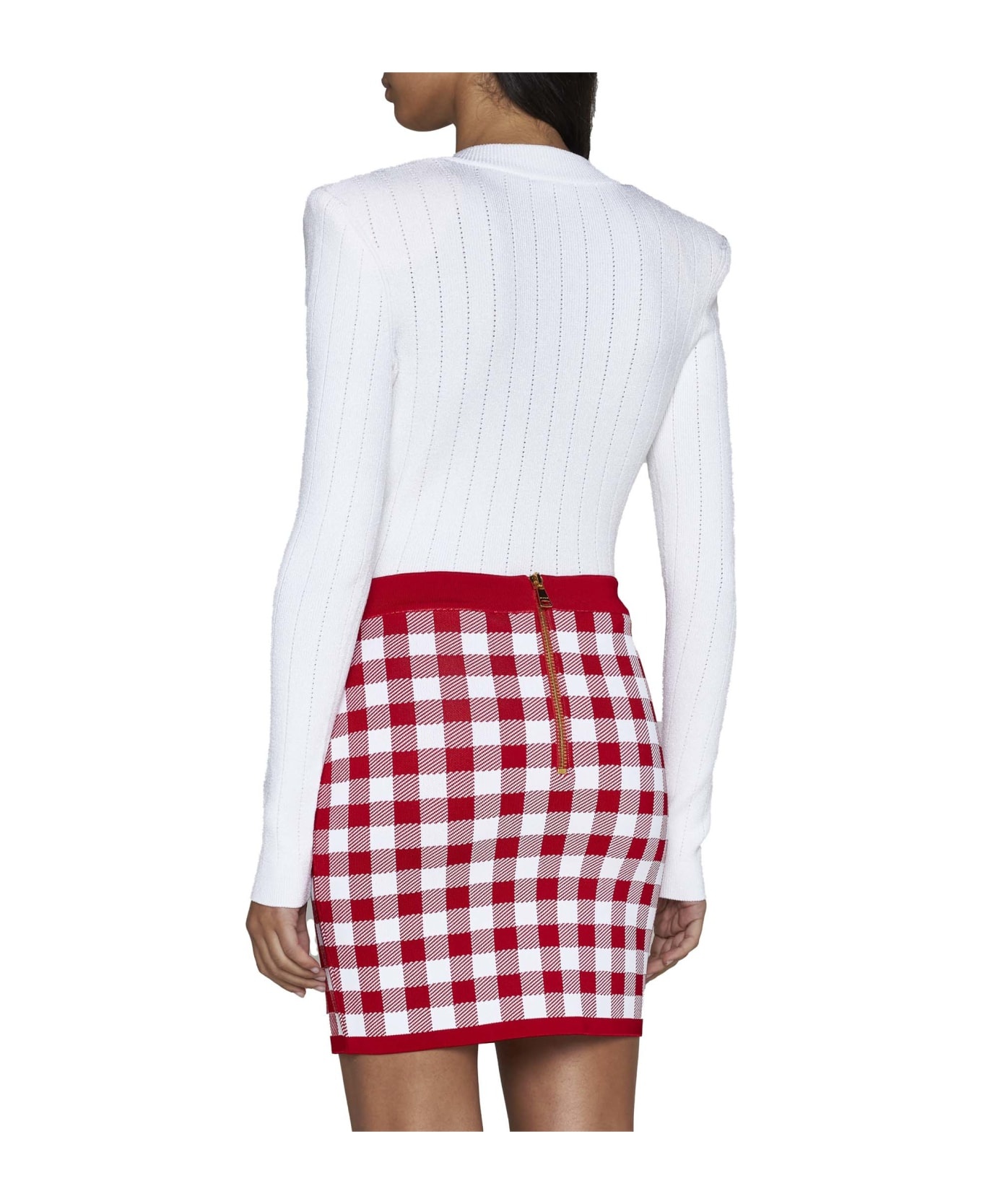 Viscose-blend Knit Miniskirt - 4