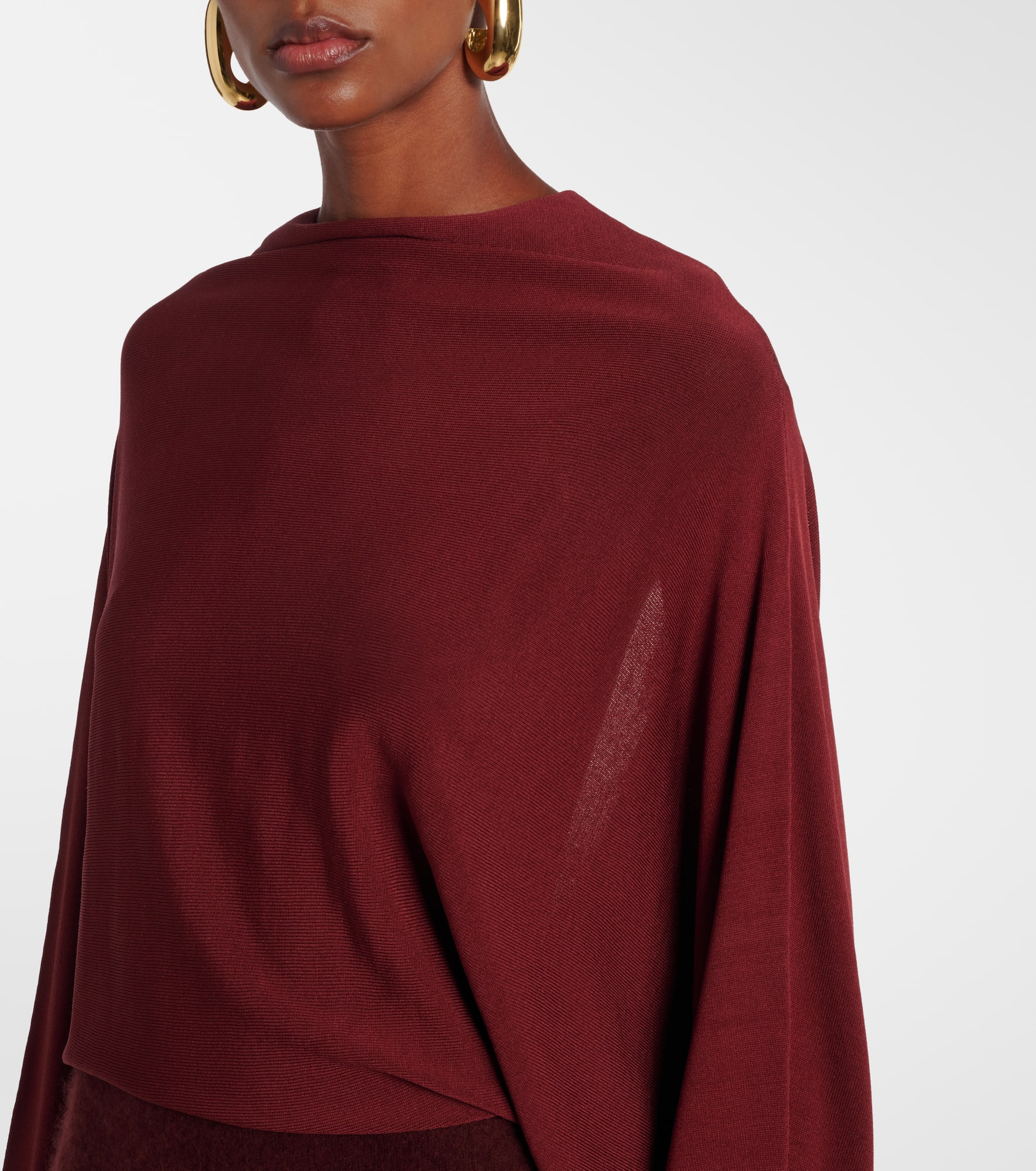 Pine caped maxi dress - 4