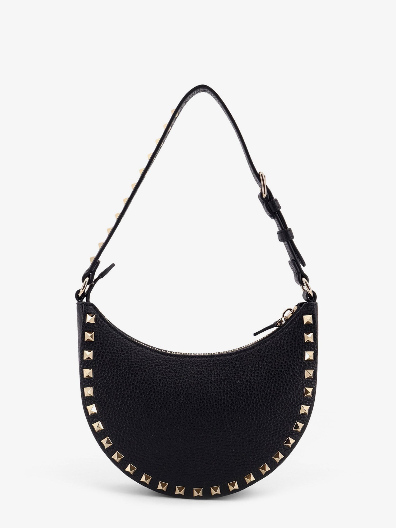Valentino Garavani Valentino Garavani Rockstud Leather Mini Hobo Bag - 2
