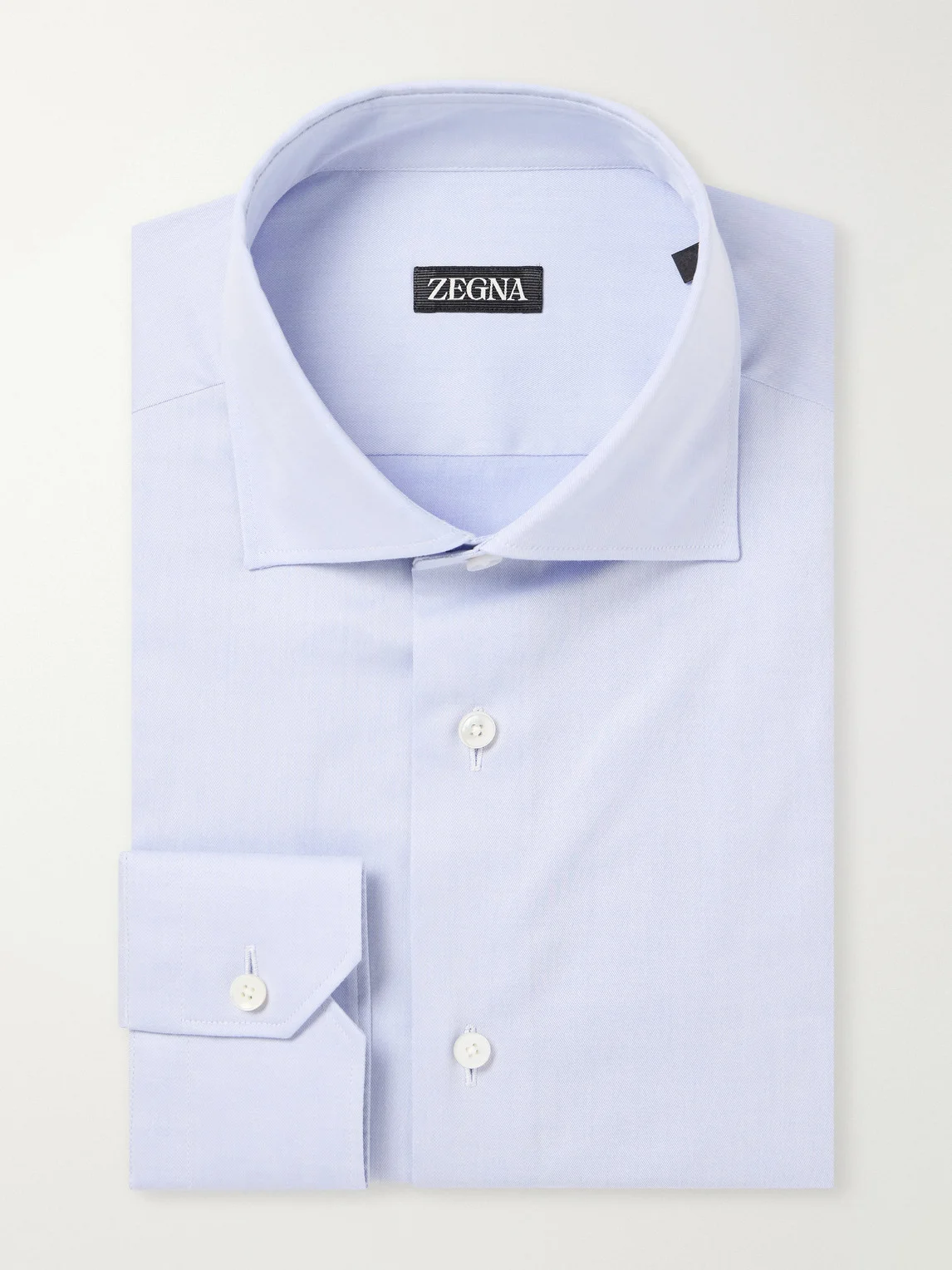 Cotton-Blend Twill Shirt - 1