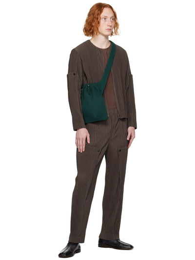 ISSEY MIYAKE Brown Unfold Sweater outlook