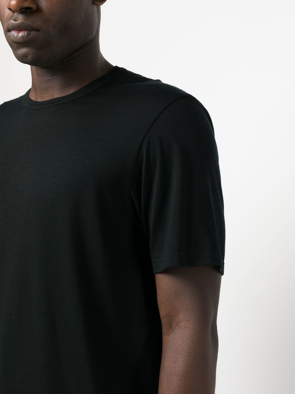 plain wool-blend T-shirt - 5