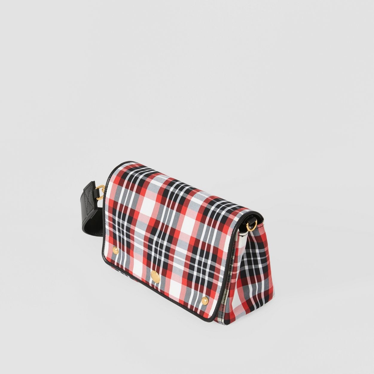 Small Tartan Nylon Crossbody Bag - 4