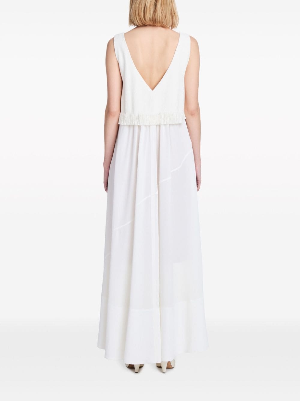 Lynda fringed layered maxi dress - 4