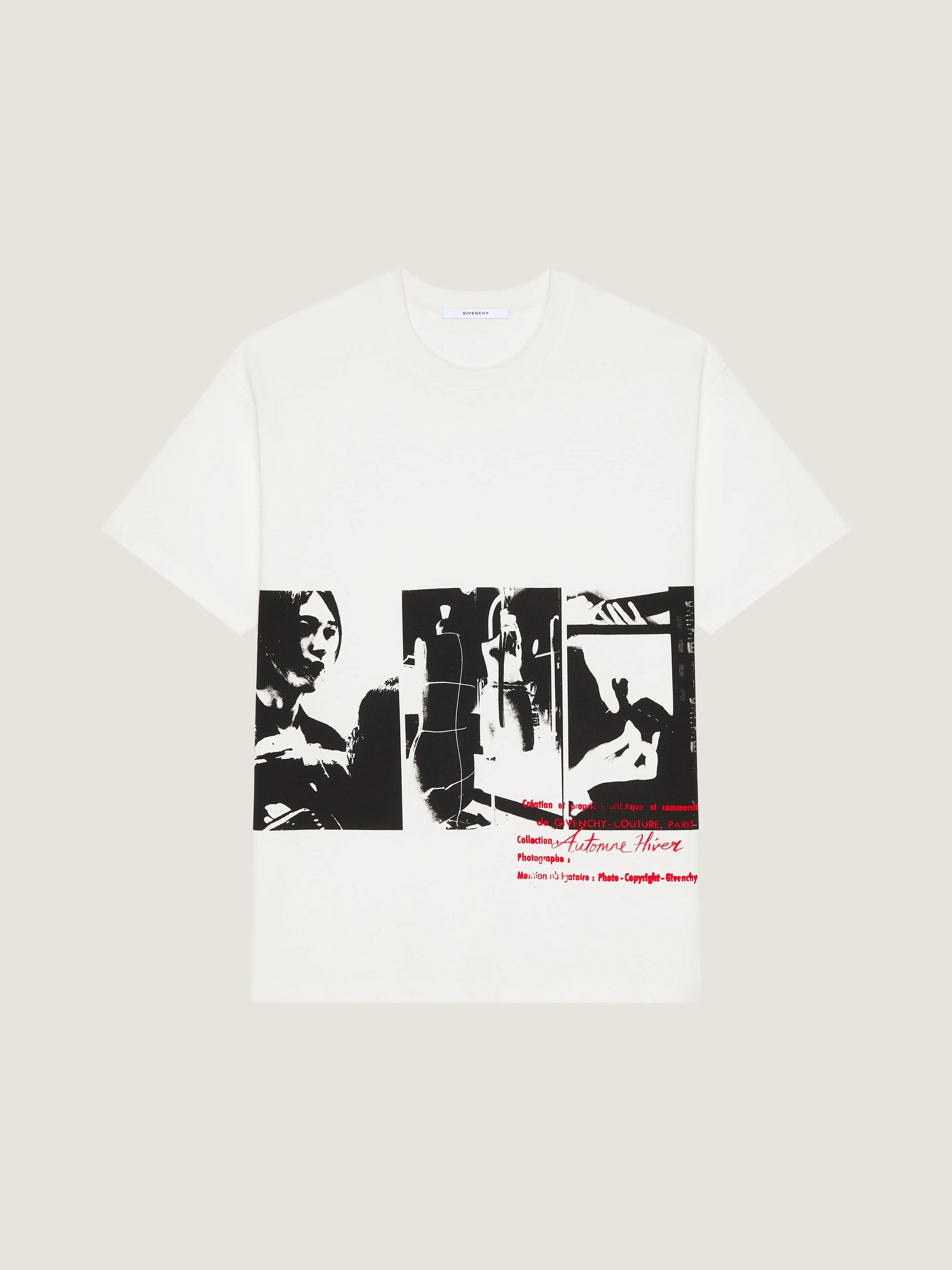 T-SHIRT IN COTTON WITH PHOTOGRAPHIC NEGATIVE PRINT - 1