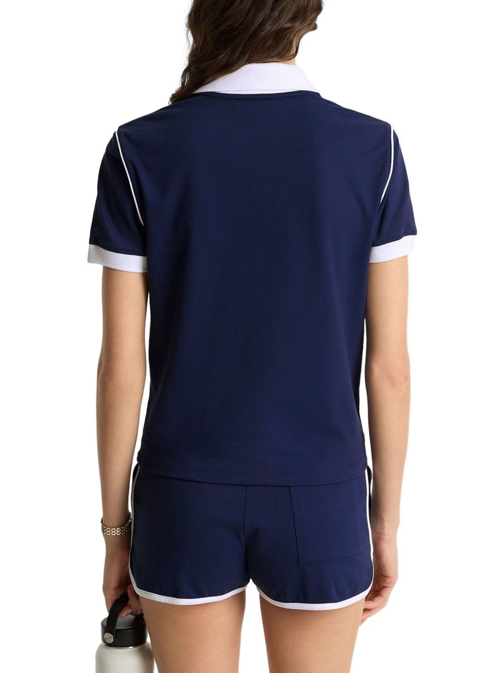 contrast-trim polo shirt - 3