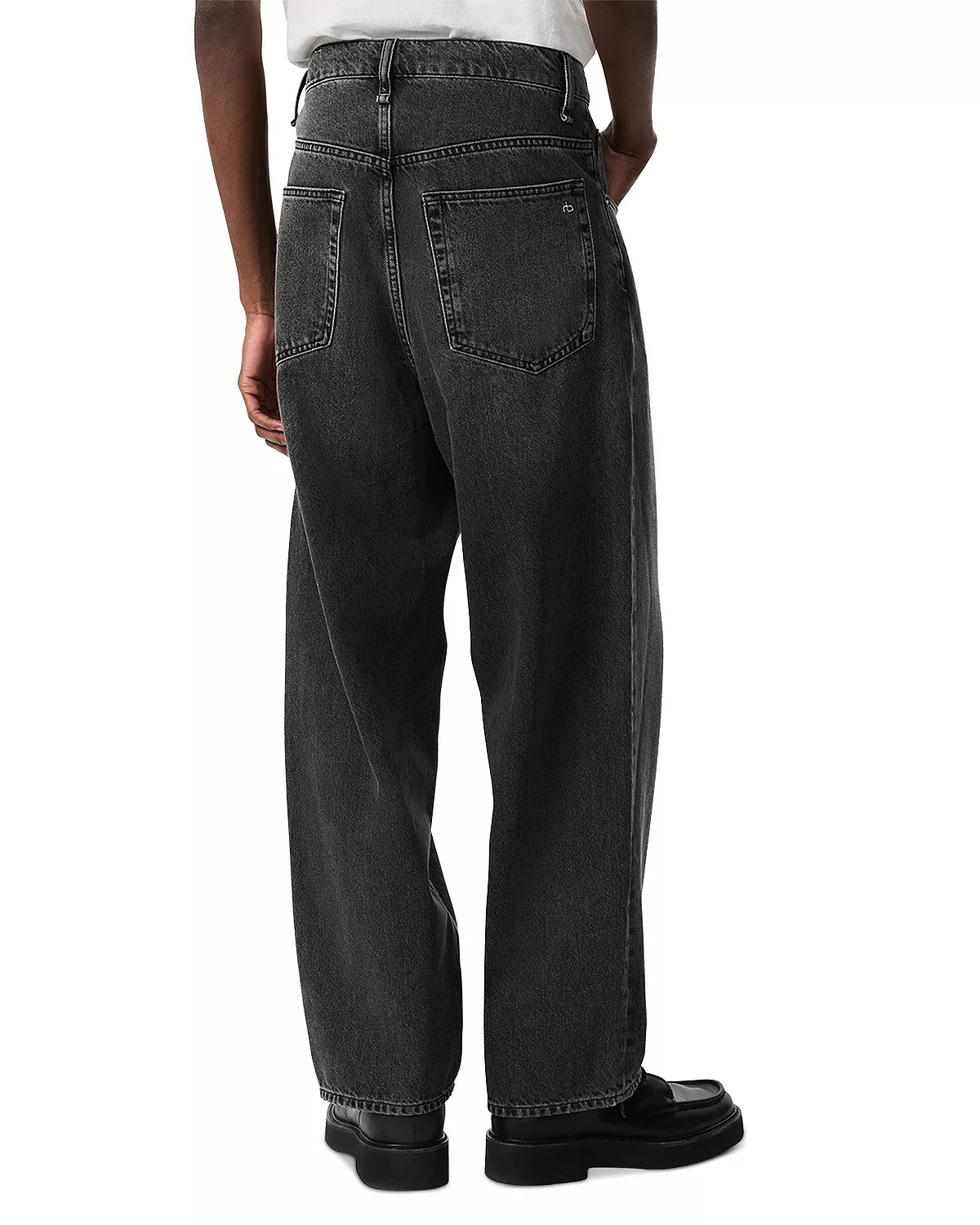 Authentic Rigid Baggy Jeans in Onyx Black - 3