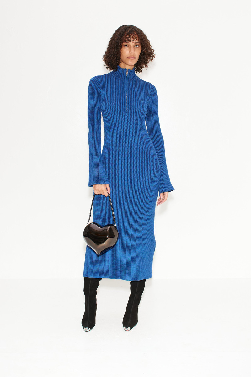 Zumi Textured Knit Dress In Matisse Blue 6