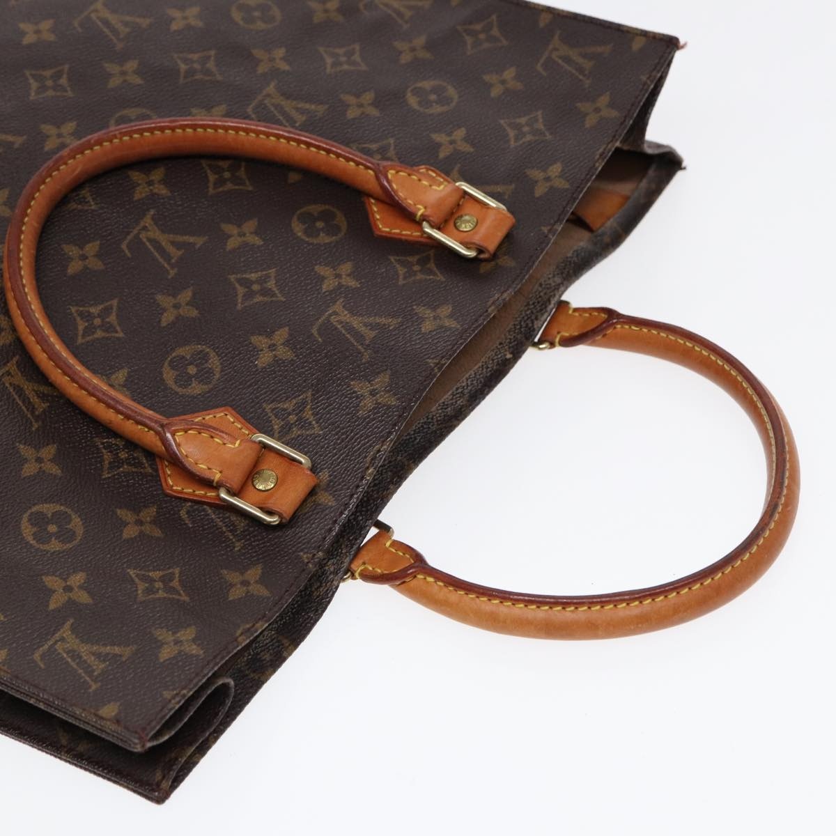 LOUIS VUITTON Monogram Sac Plat Hand Bag M51140 - 6