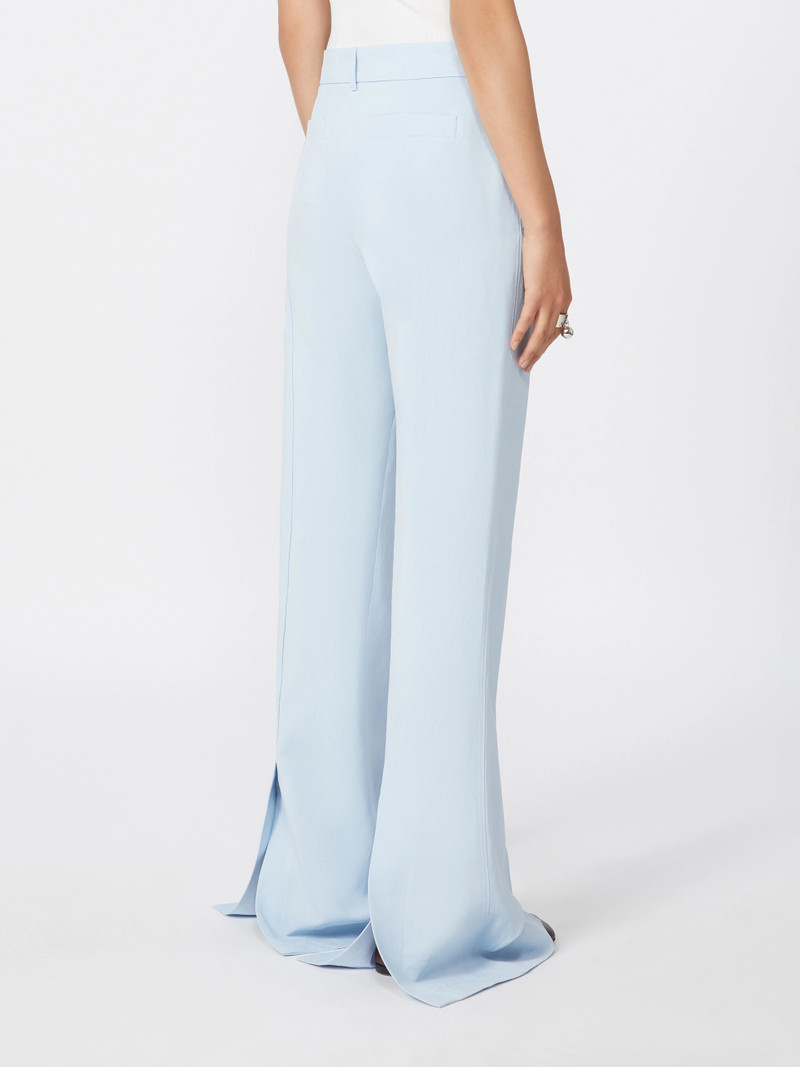 FRAGOLA Slim-fit flared trousers in viscose - LIGHT BLUE 4