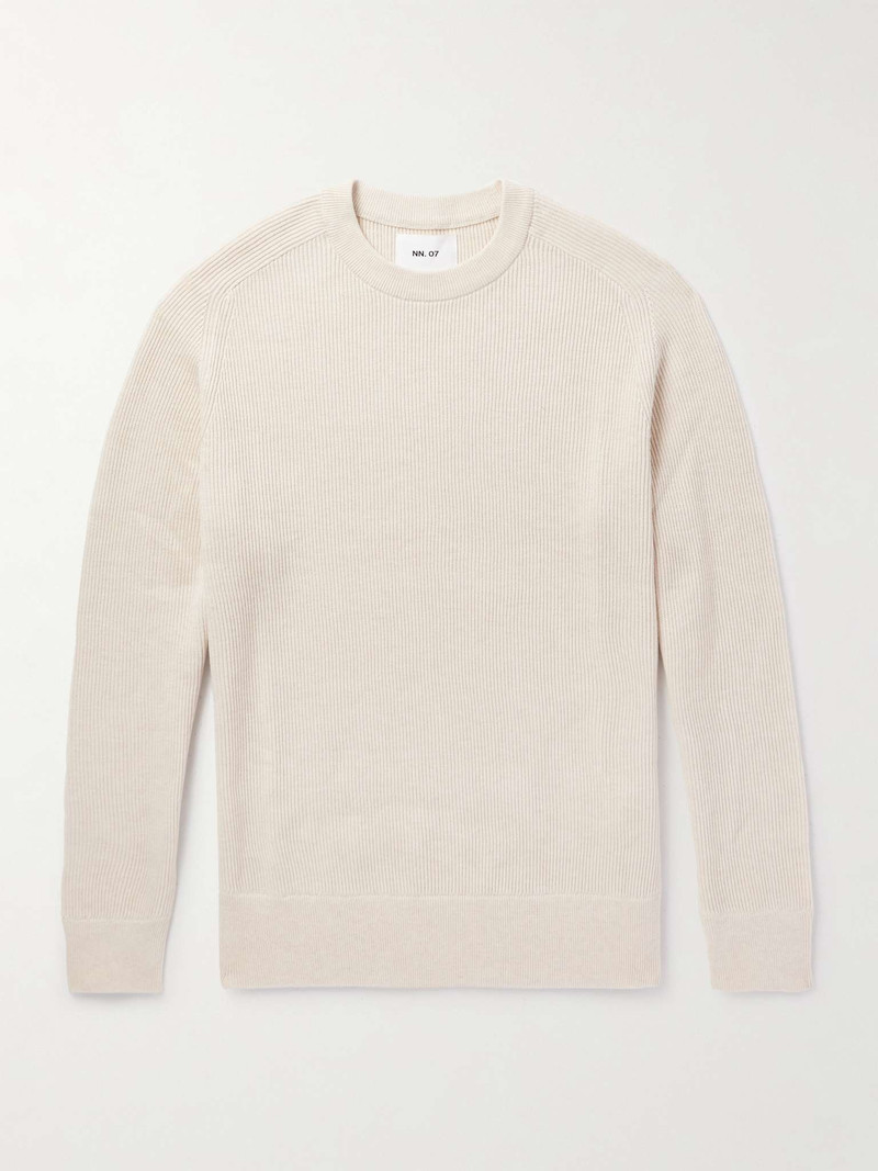 Kevin 6600 Ribbed Organic Cotton Sweater 1
