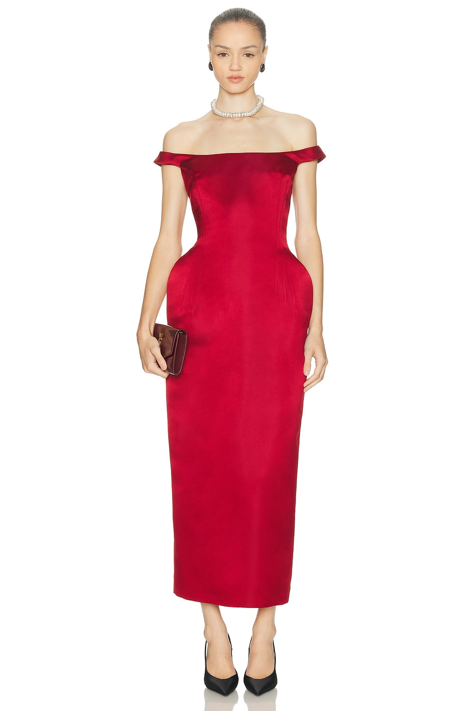 Off The Shoulder Long Dress - 1