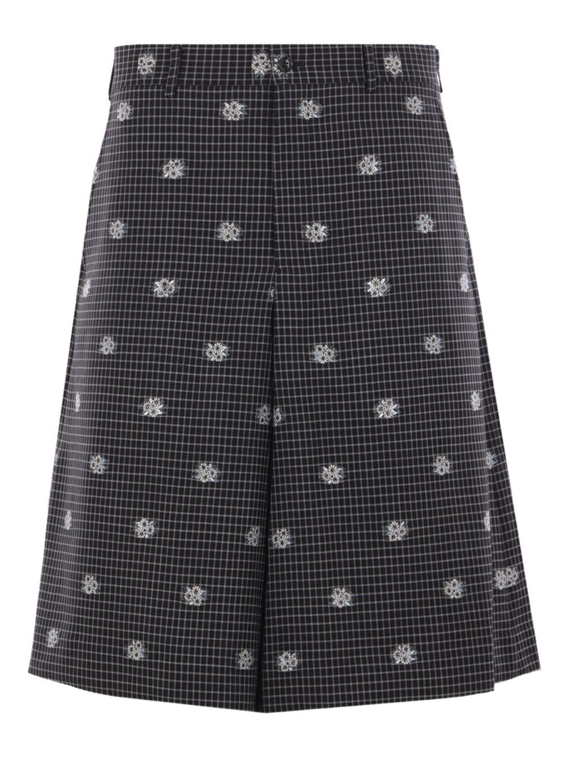 check-print shorts 1