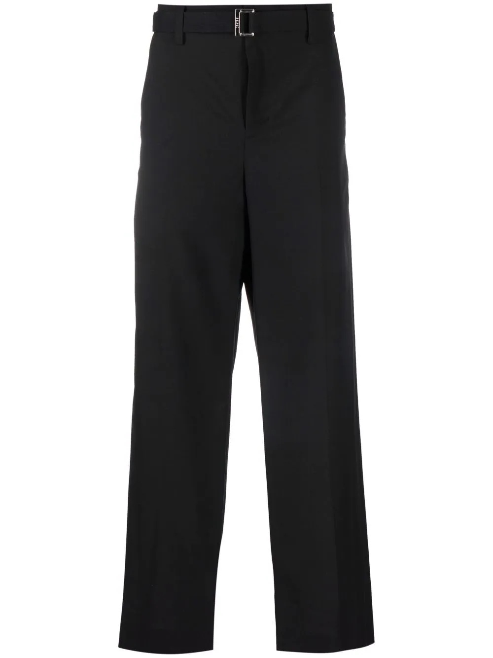 tailored belted waist trousers - 1