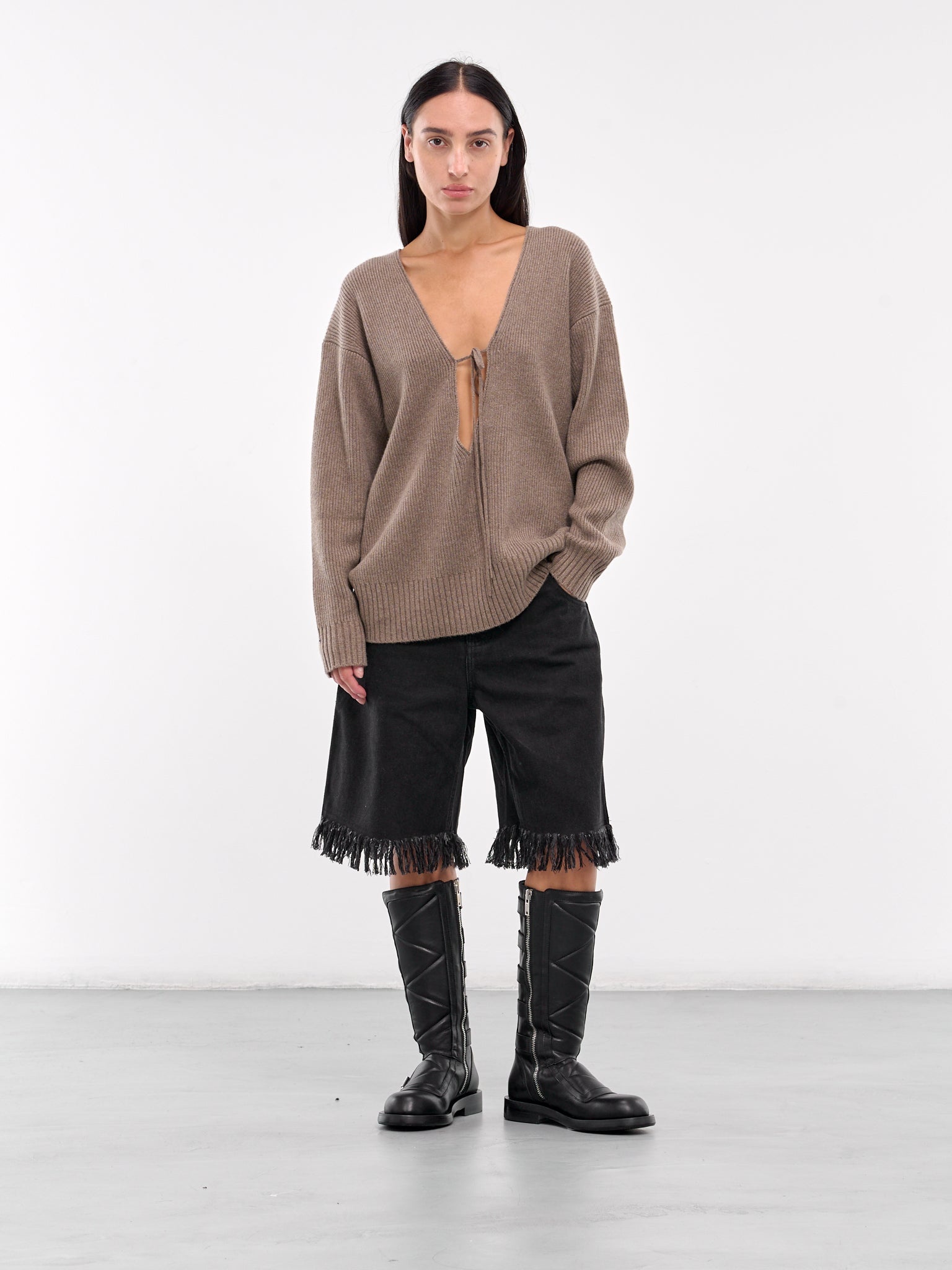 Cashmere V-Neck Sweater - 6