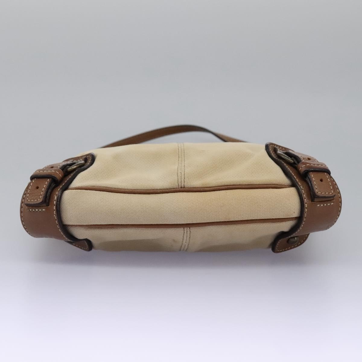 Burberry Blue Label Shoulder Bag Canvas Leather Beige - 5