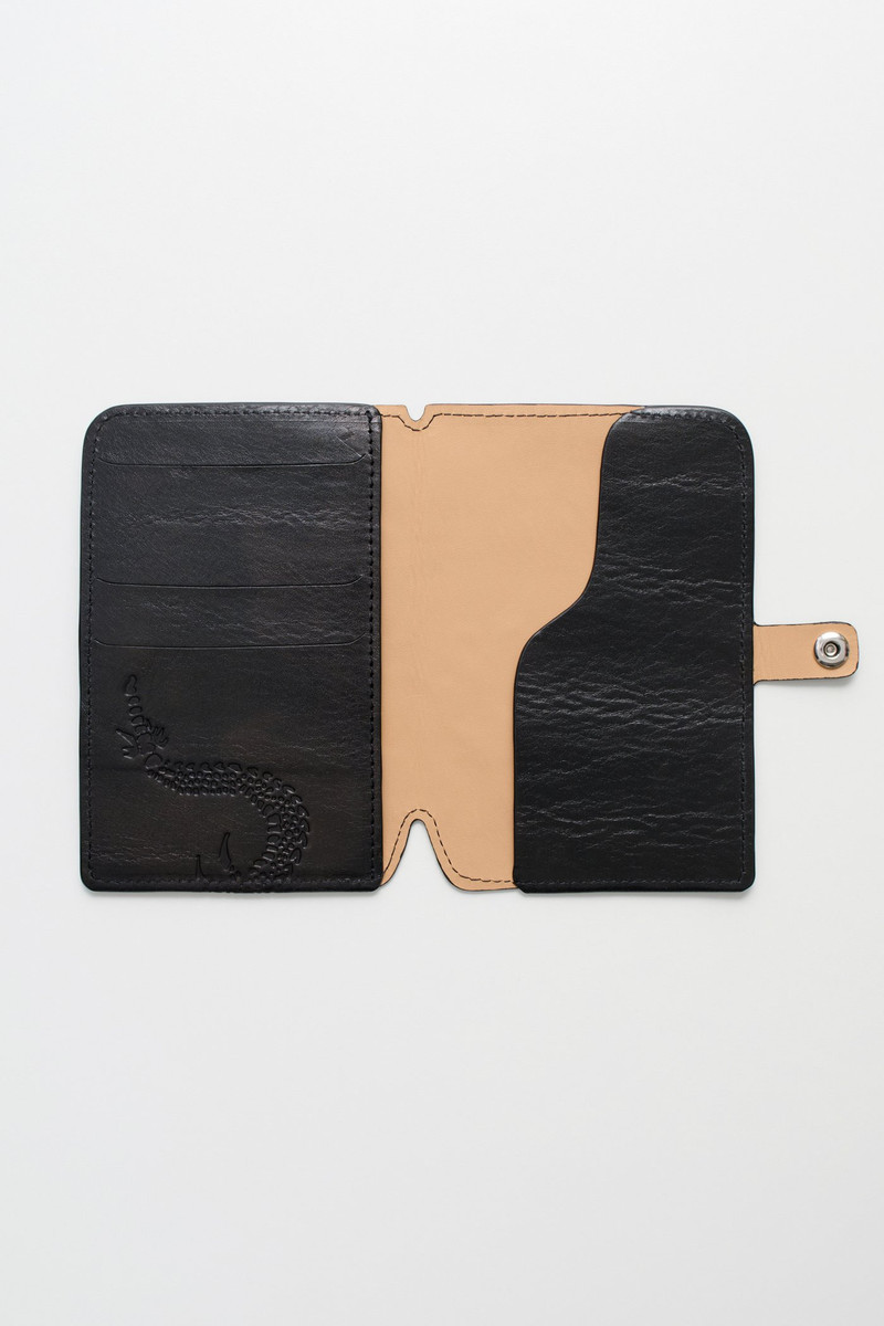 Passport Cover Black Leather 3