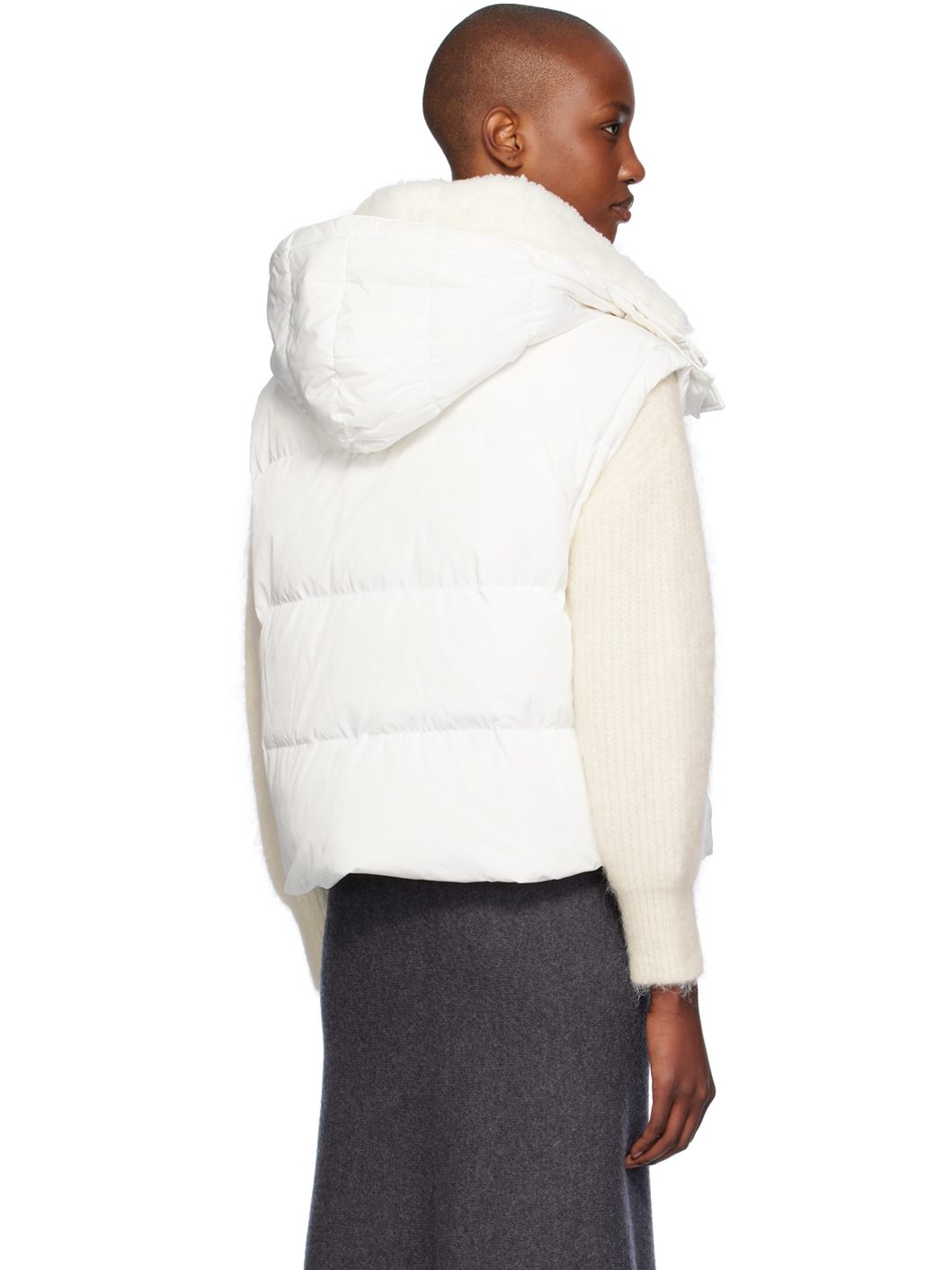 White Ultralight Down Vest - 3