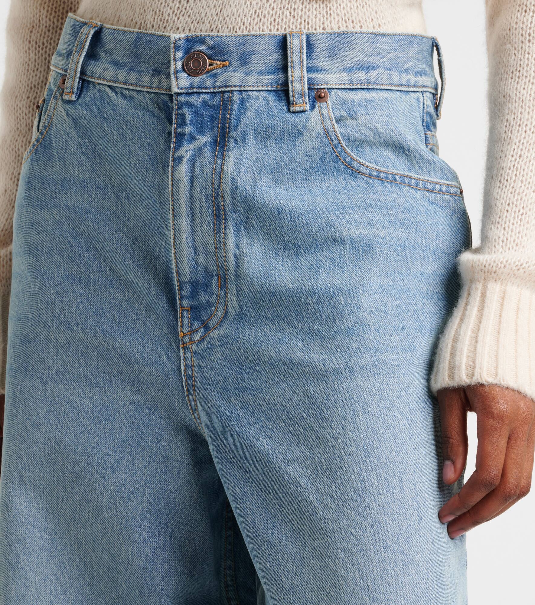 High-rise wide-leg jeans - 4