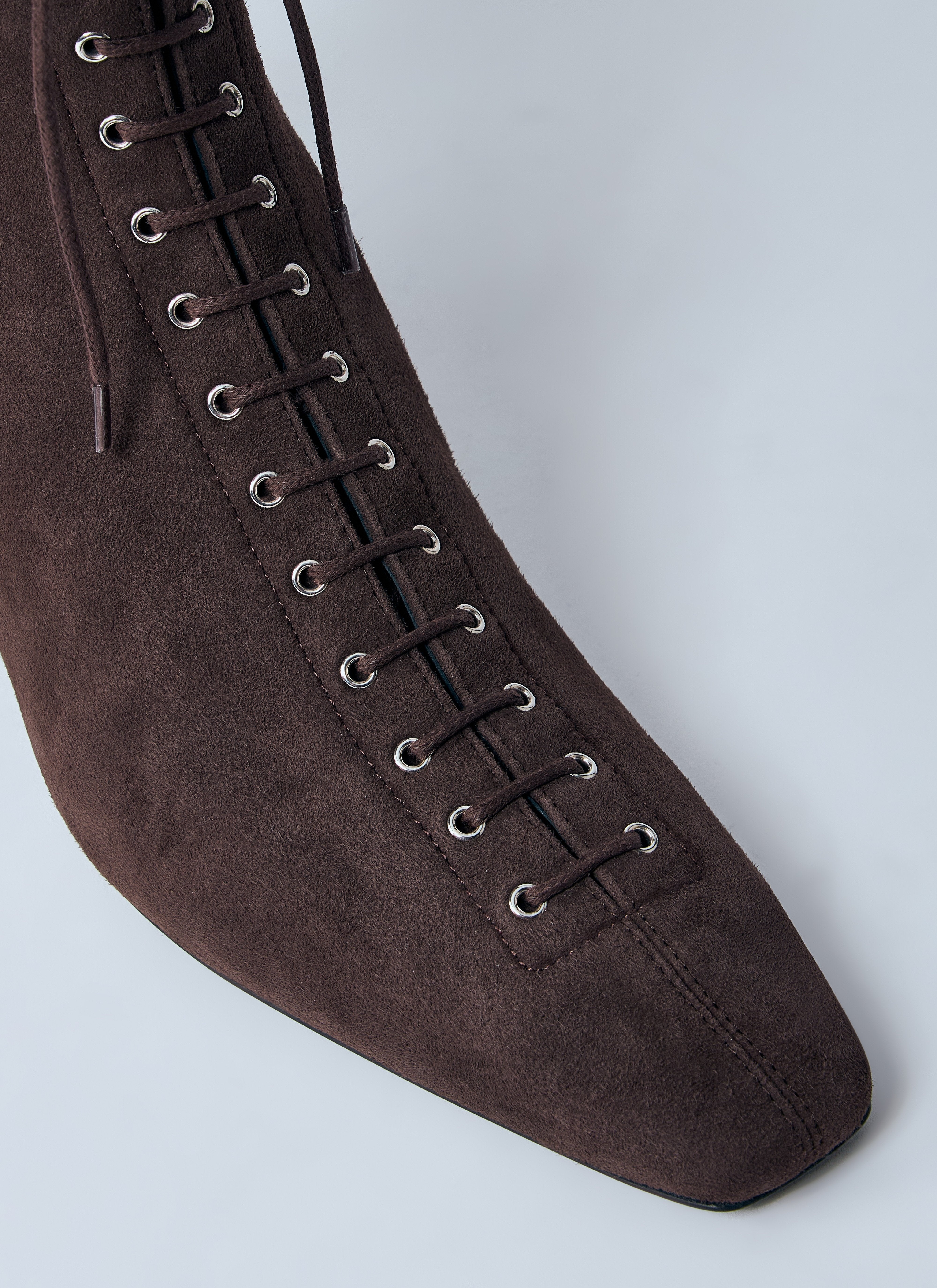 Toteme Women Suede Lace-Up Boots - 3