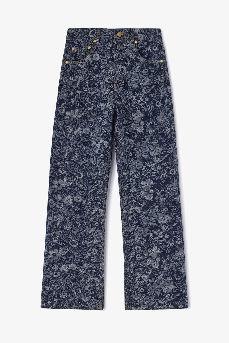 BETZY CROPPED JEANS IN TAPESTRY DENIM 1