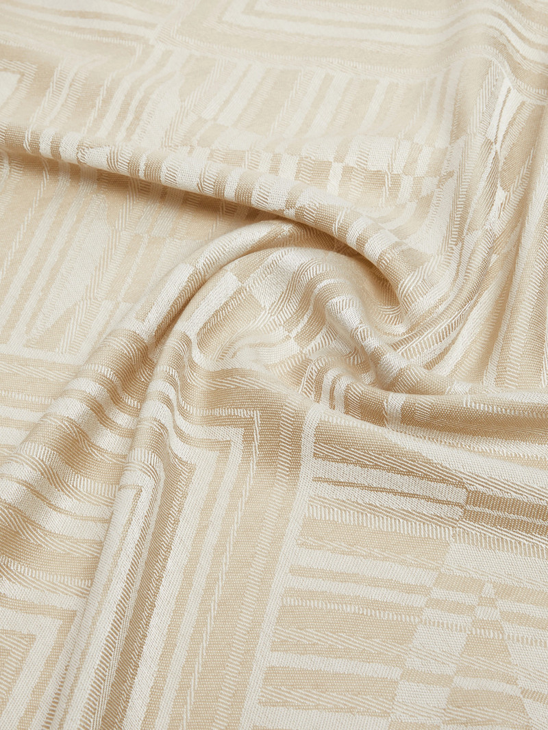 MARMO Jacquard wool and silk stole - TURTLEDOVE 3