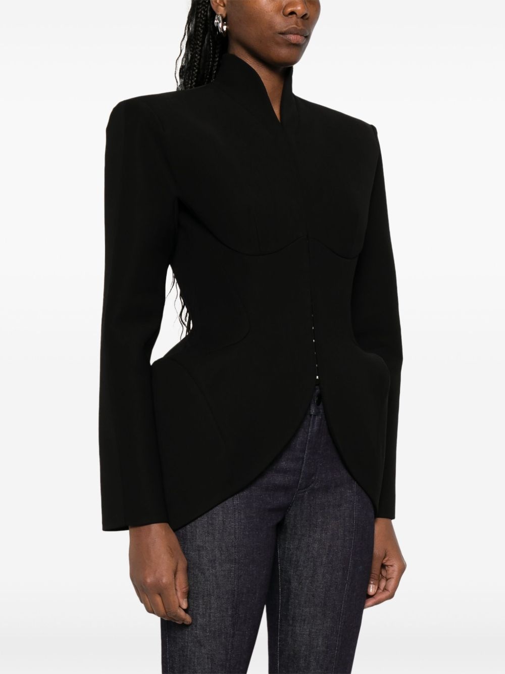 hook & eye sculptural jacket - 3