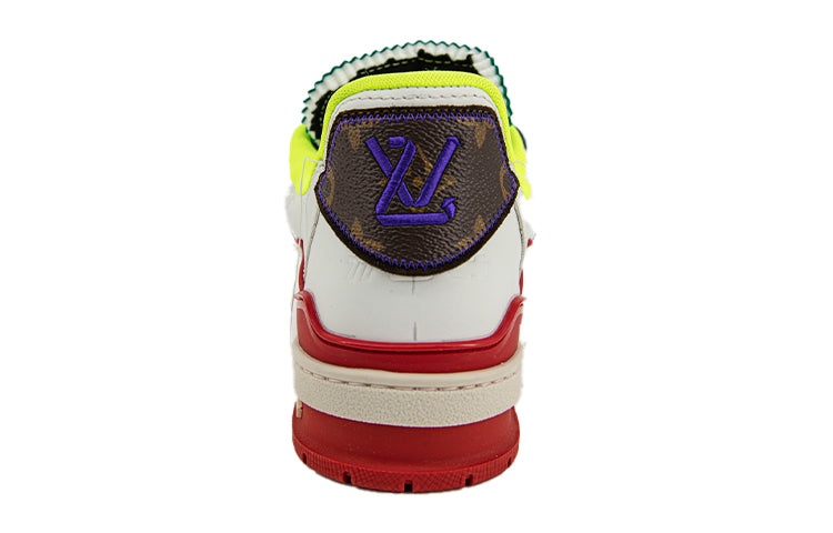 LOUIS VUITTON Trainer Upcycling Sneakers 'White Turquoise for China' 1A9D9N - 4